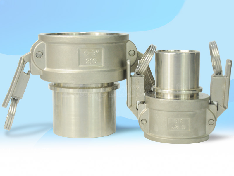 自锁接头 C 光滑尾管